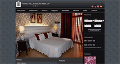 Desktop Screenshot of hotelvilladecacabelos.es